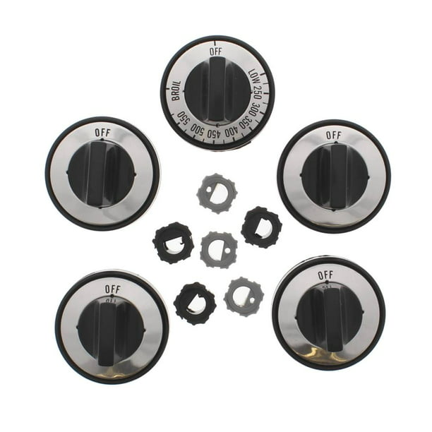 5PCS Black Electrical Knob Kit Designed to Replace A Wide Range of Knobs